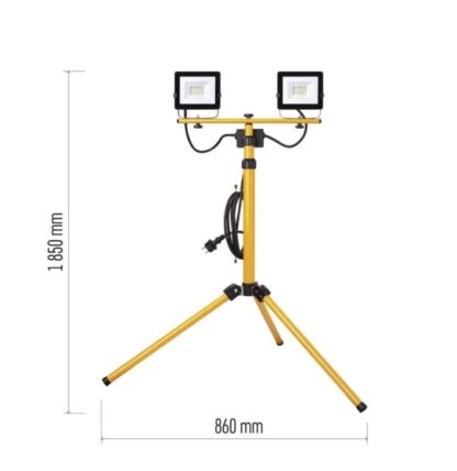 LED reflektor HOBBY SLIM, 2× 20,5W + trojnožka - Image 4