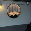 Luxusné dekoračné svetlo svietnik v tvare hôr z nereze - Image 4